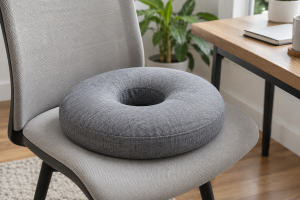 Compact Donut Cushion for Seniors With Tailbone Pain